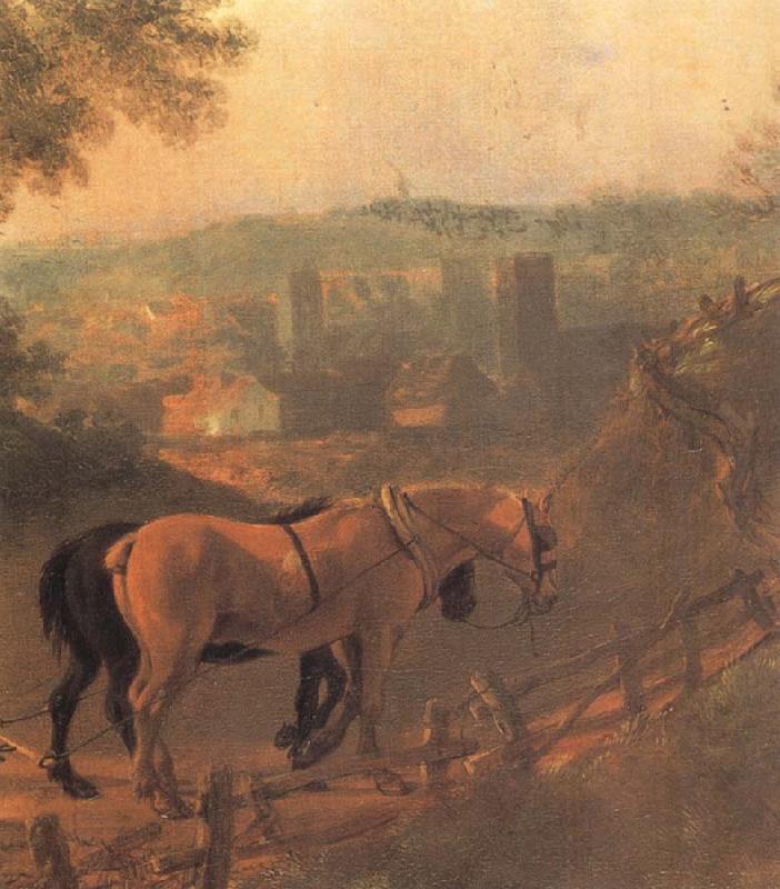 Thomas Gainsborough Detail of Landscape with a Woodcutter courting a Milkmaid China oil painting art
